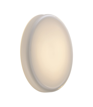 Looped Plafondlamp opal white glas IP44