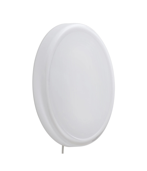 Muuto Looped wall/ceiling lamp, with inline dimmer and plug, white
