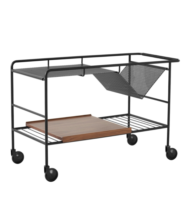 &Tradition Alima NDS1 Trolley black with cognac leather handle