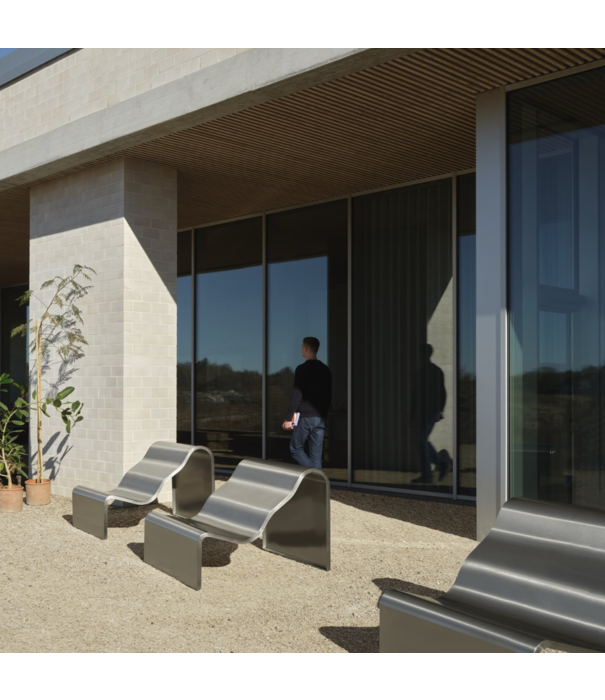 Muuto Muuto Dream view bench, brushed steel