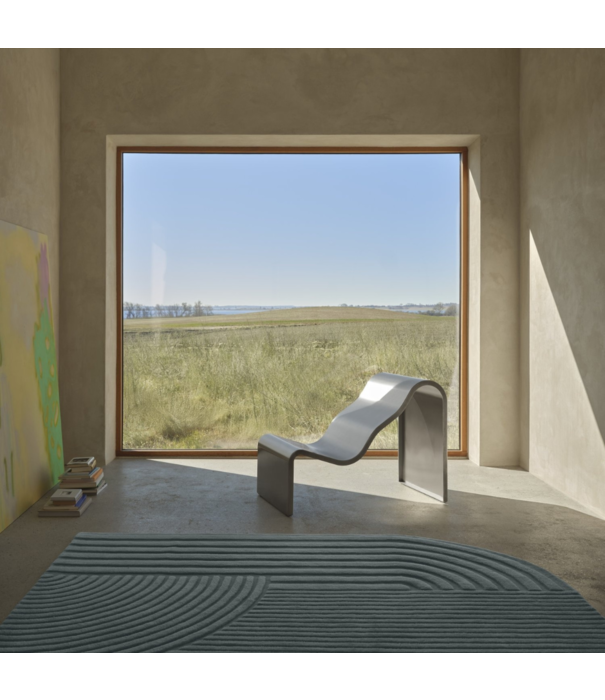 Muuto  Dream view bench, geborsteld staal