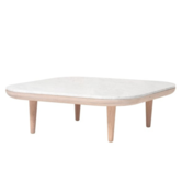 Fly SC4 Coffee Table oak , marble table top
