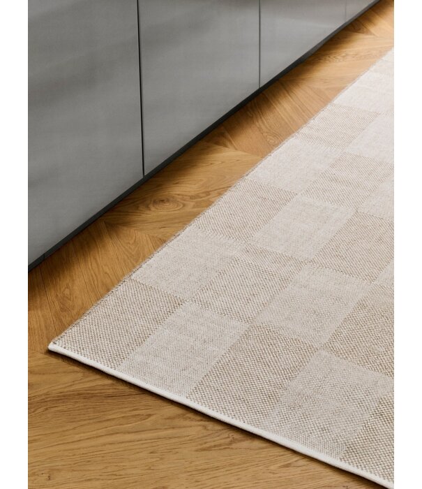 Hay   Check Vloerkleed beige