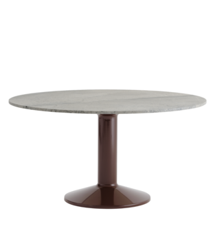 Muuto Midst Eettafel grijs marmer Ø140
