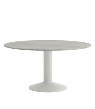 Midst Eettafel grijs marmer 140cm