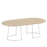 Muuto Airy Coffee table off white, oak veneer