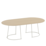 Muuto Airy Coffee table off white, oak veneer