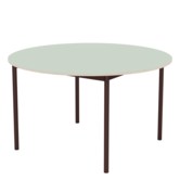 Muuto Base Eettafel Rond, licht groen laminaat