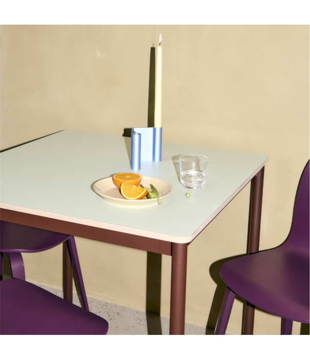 Muuto Visu Wood Dining Chair dark plum