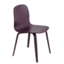 Muuto Visu Wood Dining Chair dark plum