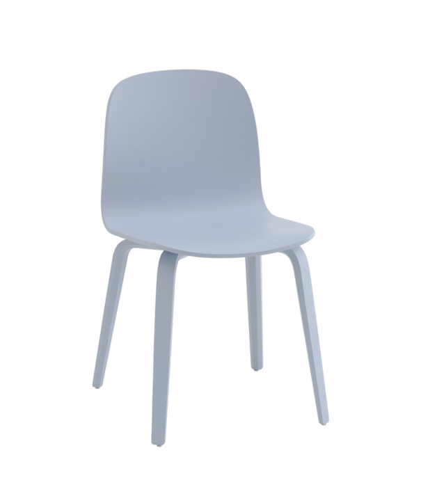 Muuto  Visu Wood Eetkamerstoel light blue