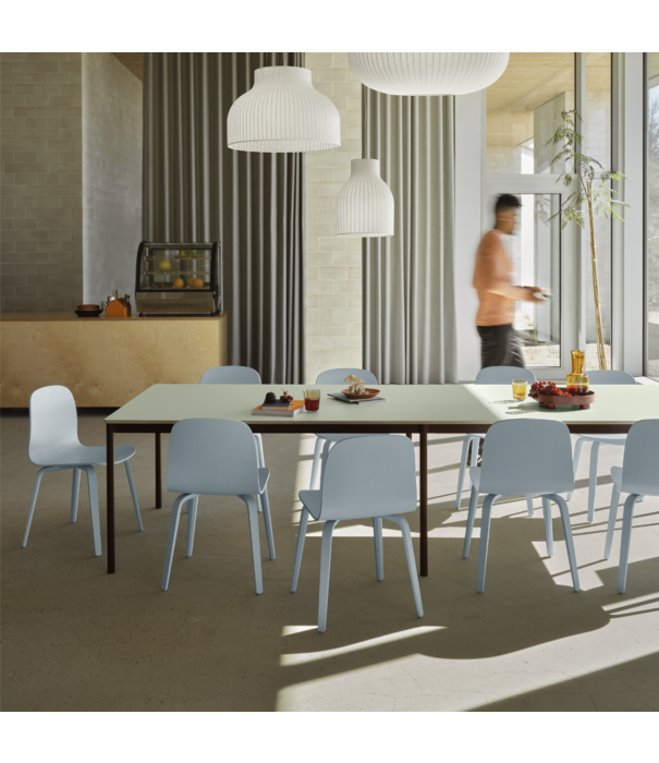Muuto Visu Wood Dining Chair dark plum
