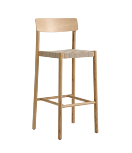 &Tradition Betty TK15 Barkruk, zitting geweven H75