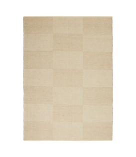 Check Vloerkleed beige