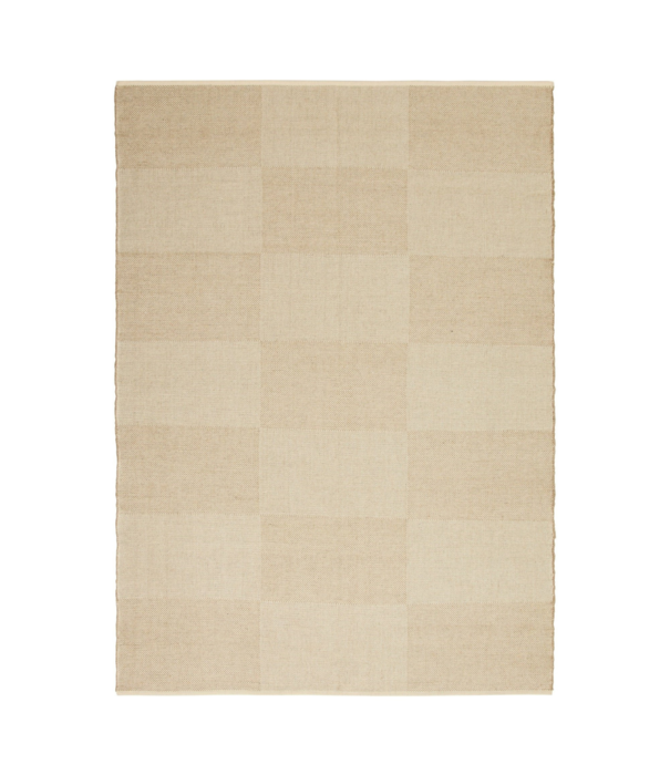 Hay   Check Vloerkleed beige