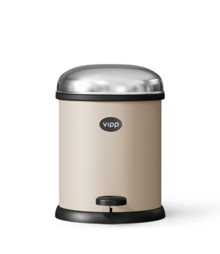 Vipp 12 Pedal Bin beige 3 L