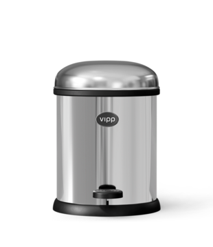 Vipp 12 Pedal Bin Stainless steel