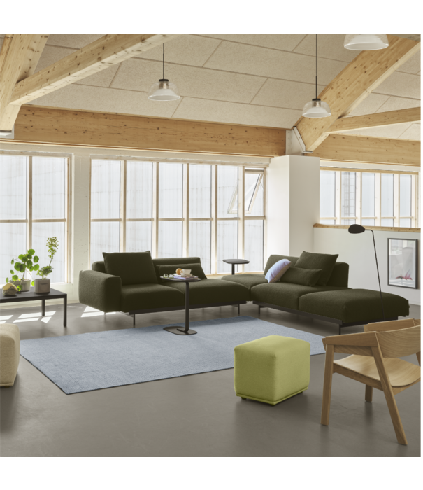 Muuto  Muuto In Situ 2-seater Sofa config. 3 Clay 12, black base