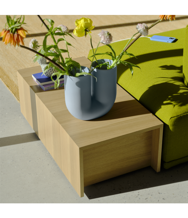 Muuto Connect Soft 3-zits Bank config. 4, stof Clay 12