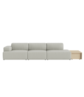 Connect Soft 3-seater Sofa config. 4, fabric Clay 12