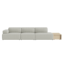 Muuto Connect Soft 3-seater Sofa config. 4, fabric Clay 12