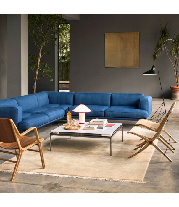 &Tradition &Tradition Sett LN13 Salontafel groen marmer, chrome onderstel