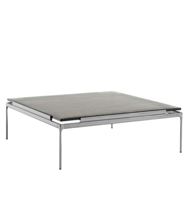 &Tradition Sett LN13 Salontafel groen marmer, chrome onderstel
