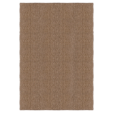 Layered Basket Weave Sisal Rug brown