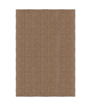 Layered Basket Weave Sisal Vloerkleed brown