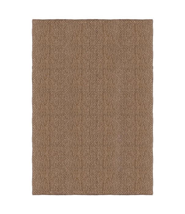 Layered  Layered Basket Weave Sisal Rug brown