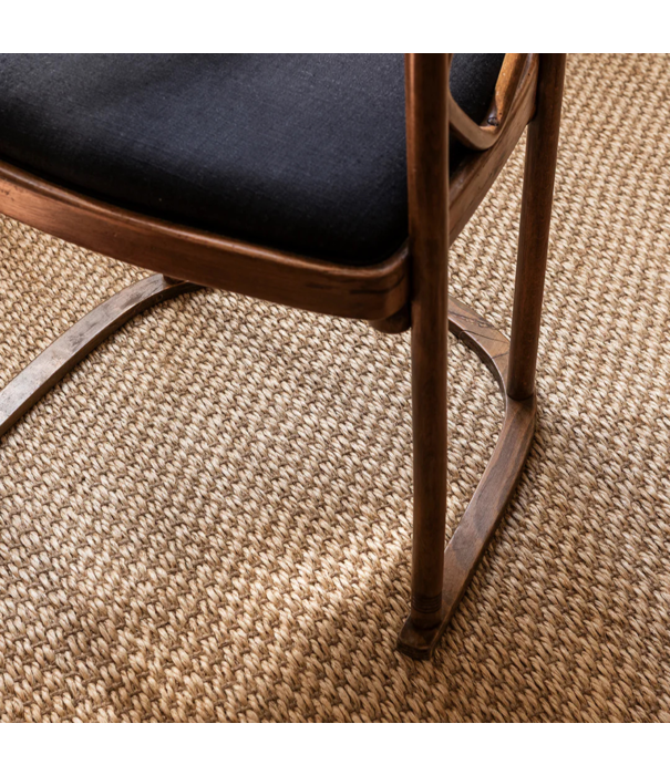 Layered  Layered Basket Weave Sisal Vloerkleed  natural