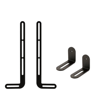 Pedestal Soundbar bracket and angle bracket charcoal, 2 pcs