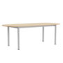 Hay Annex Oblong Dining Table oak, aluminium base