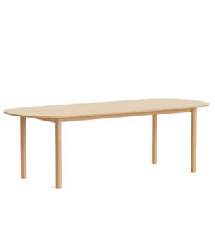 Hay Annex Oblong Dining Table oak, oak base 240cm