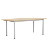 Annex Oblong Dining Table oak, aluminium base