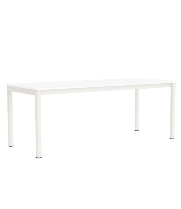 Hay  Hay Annex Flush Dining Table lacquered oak, charcoal base