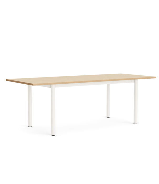 Hay  Annex Overhang Dining Table lacquered oak, charcoal