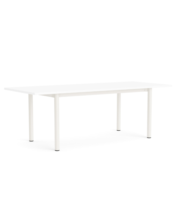 Hay  Annex Overhang Dining Table lacquered oak, charcoal base