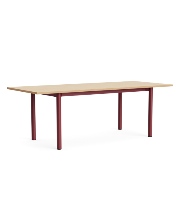 Hay  Hay Annex Overhang Eettafel gelakt eiken, eiken onderstel