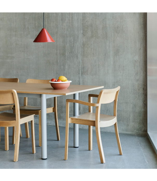 Hay  Hay Annex Overhang Dining Table lacquered oak, oak base