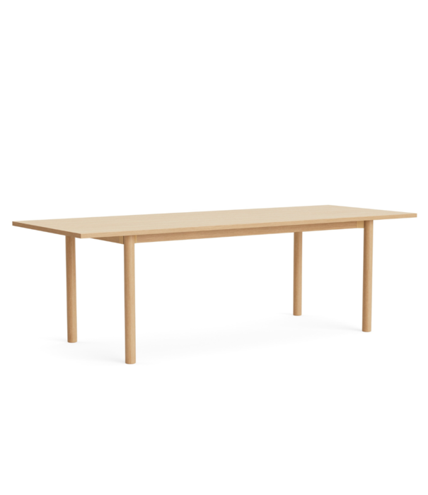 Hay  Annex Overhang Dining Table lacquered oak, oak base