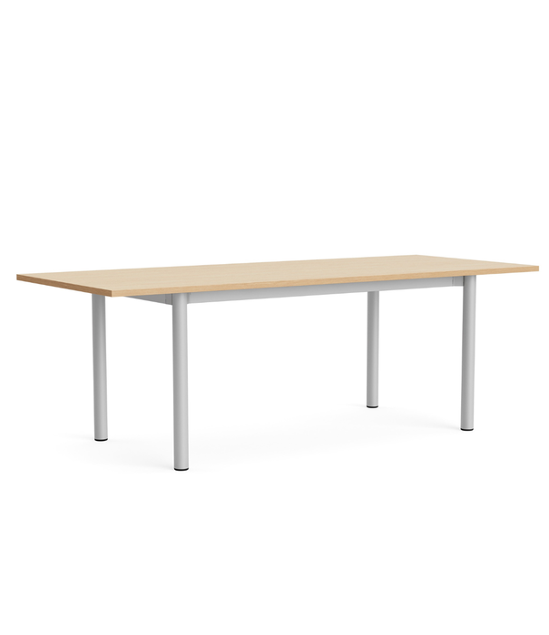 Hay  Hay Annex Overhang Eettafel gelakt eiken, eiken onderstel 220cm