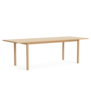 Hay Annex Overhang Dining Table lacquered oak, oak base 220cm