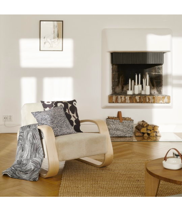 Artek  Aalto Armchair 400 Tank,  birch, prestige cream