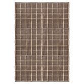 Layered Strata Jute Rug  brown
