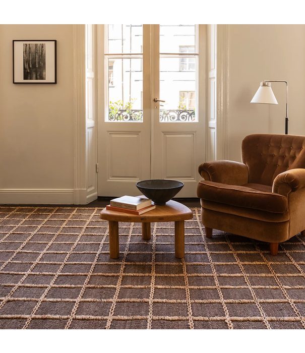 Layered  Layered Strata Jute Vloerkleed  brown