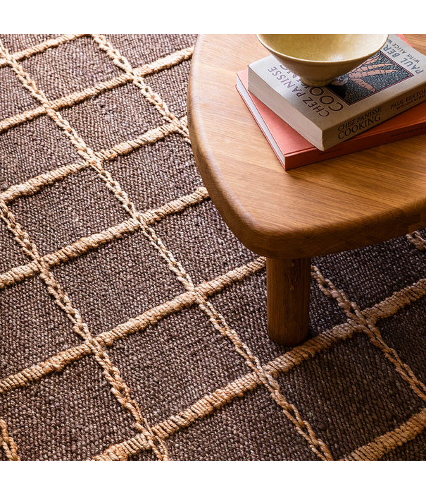 Layered  Layered Strata Jute Rug  brown