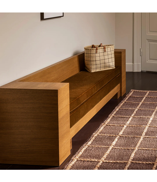 Layered  Layered Strata Jute Rug  brown