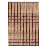 Layered Strata  Jute Vloerkleed burgundy