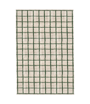 Layered Strata Jute Vloerkleed green